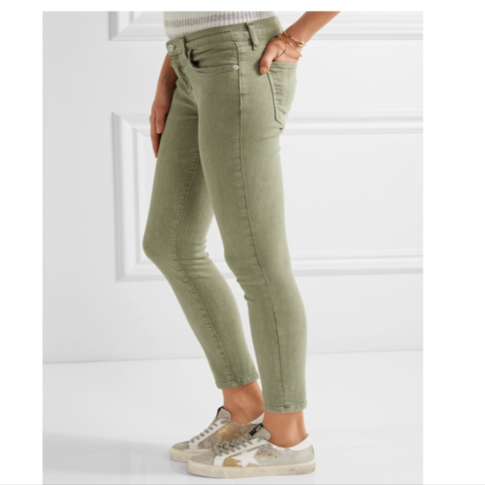 Current/Elliott Olive skinny jeans